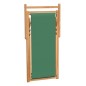 vidaXL Sedia da Spiaggia Pieghevole in Legno Massello di Teak Verde vidaXL Sedia da Spiaggia Pieghevole in Legno Massello di Teak Verde