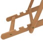 vidaXL Sedia da Spiaggia Pieghevole in Legno Massello di Teak Verde vidaXL Sedia da Spiaggia Pieghevole in Legno Massello di Teak Verde