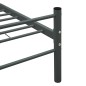 vidaXL Giroletto Grigio in Metallo 100x200 cm vidaXL Giroletto Grigio in Metallo 100x200 cm