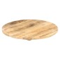 vidaXL Piano Tavolo in Legno Massello di Mango Rotondo 25-27 mm 40 cm