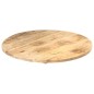 vidaXL Piano Tavolo in Legno Massello di Mango Rotondo 25-27 mm 40 cm