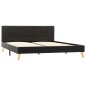 vidaXL Giroletto Grigio Scuro in Tessuto 160x200 cm