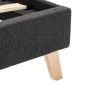 vidaXL Giroletto Grigio Scuro in Tessuto 160x200 cm