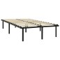 vidaXL Giroletto Nero in Metallo 140x200 cm