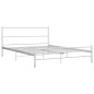 vidaXL Giroletto Bianco in Metallo 120x200 cm vidaXL Giroletto Bianco in Metallo 120x200 cm