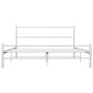 vidaXL Giroletto Bianco in Metallo 120x200 cm vidaXL Giroletto Bianco in Metallo 120x200 cm