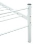 vidaXL Giroletto Bianco in Metallo 120x200 cm vidaXL Giroletto Bianco in Metallo 120x200 cm