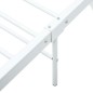 vidaXL Giroletto Bianco in Metallo 120x200 cm vidaXL Giroletto Bianco in Metallo 120x200 cm