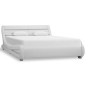 vidaXL Giroletto con LED Bianco in Similpelle 140x200 cm vidaXL Giroletto con LED Bianco in Similpelle 140x200 cm