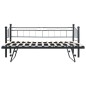 vidaXL Giroletto Nero in Acciaio 180x200/90x200 cm vidaXL Giroletto Nero in Acciaio 180x200/90x200 cm