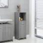 Armadietto Bagno Grigio Sonoma 30x30x95 cm in Legno Multistrato Armadietto Bagno Grigio Sonoma 30x30x95 cm in Legno Multistrato