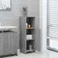 Armadietto Bagno Grigio Sonoma 30x30x95 cm in Legno Multistrato Armadietto Bagno Grigio Sonoma 30x30x95 cm in Legno Multistrato