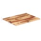 vidaXL Piano Tavolo in Legno Massello di Sheesham 25-27 mm 60x70 cm