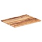 vidaXL Piano Tavolo in Legno Massello di Sheesham 25-27 mm 60x70 cm