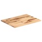 vidaXL Piano Tavolo in Legno Massello di Sheesham 25-27 mm 60x70 cm