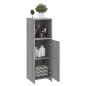 Armadietto Bagno Grigio Sonoma 30x30x95 cm in Legno Multistrato Armadietto Bagno Grigio Sonoma 30x30x95 cm in Legno Multistrato