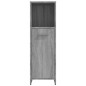 Armadietto Bagno Grigio Sonoma 30x30x95 cm in Legno Multistrato Armadietto Bagno Grigio Sonoma 30x30x95 cm in Legno Multistrato