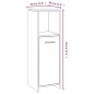 Armadietto Bagno Grigio Sonoma 30x30x95 cm in Legno Multistrato Armadietto Bagno Grigio Sonoma 30x30x95 cm in Legno Multistrato