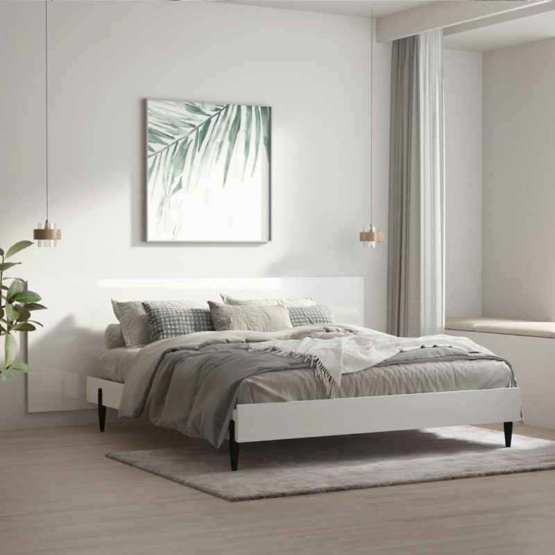 Testiera Letto Bianco Lucido 240x1,5x80cm Legno Ingegnerizzato Testiera Letto Bianco Lucido 240x1,5x80cm Legno Ingegnerizzato