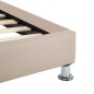 vidaXL Giroletto Cappuccino in Similpelle 100x200 cm vidaXL Giroletto Cappuccino in Similpelle 100x200 cm