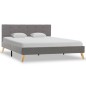 vidaXL Giroletto Grigio Chiaro in Tessuto 140x200 cm