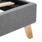 vidaXL Giroletto Grigio Chiaro in Tessuto 140x200 cm
