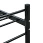 vidaXL Giroletto Nero in Metallo 120x200 cm vidaXL Giroletto Nero in Metallo 120x200 cm