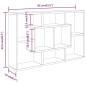Mensola a Muro Rovere Marrone 90x16x78 cm in Legno Multistrato