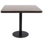vidaXL Tavolo da Bistrò Marrone Scuro 80x80 cm in MDF
