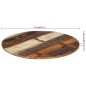 vidaXL Piano Tavolo Rotondo 70 cm 15-16 mm in Legno di Recupero