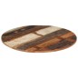 vidaXL Piano Tavolo Rotondo 70 cm 15-16 mm in Legno di Recupero
