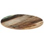 vidaXL Piano Tavolo Rotondo 70 cm 15-16 mm in Legno di Recupero