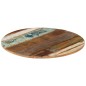 vidaXL Piano Tavolo Rotondo 70 cm 15-16 mm in Legno di Recupero