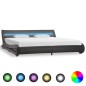 vidaXL Giroletto con LED Grigio in Similpelle 180x200 cm vidaXL Giroletto con LED Grigio in Similpelle 180x200 cm
