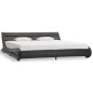 vidaXL Giroletto con LED Grigio in Similpelle 180x200 cm vidaXL Giroletto con LED Grigio in Similpelle 180x200 cm