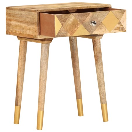 vidaXL Comodino 40x30x58 cm in Legno Massello di Mango