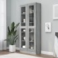 vidaXL Mobile Vetrina Grigio Sonoma 82,5x30,5x185,5 Legno Multistrato vidaXL Mobile Vetrina Grigio Sonoma 82,5x30,5x185,5 Legno Multistrato