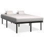 vidaXL Giroletto Nero in Metallo 160x200 cm vidaXL Giroletto Nero in Metallo 160x200 cm