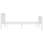 vidaXL Giroletto Bianco in Metallo 180x200 cm vidaXL Giroletto Bianco in Metallo 180x200 cm