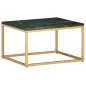 vidaXL Tavolino da Caffè Verde 60x60x35 cm Pietra Vera Testura Marmo