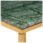 vidaXL Tavolino da Caffè Verde 60x60x35 cm Pietra Vera Testura Marmo
