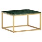vidaXL Tavolino da Caffè Verde 60x60x35 cm Pietra Vera Testura Marmo