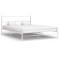 vidaXL Giroletto Bianco in Metallo 140x200 cm vidaXL Giroletto Bianco in Metallo 140x200 cm