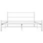 vidaXL Giroletto Bianco in Metallo 140x200 cm vidaXL Giroletto Bianco in Metallo 140x200 cm