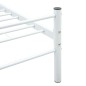 vidaXL Giroletto Bianco in Metallo 140x200 cm vidaXL Giroletto Bianco in Metallo 140x200 cm