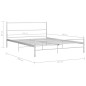 vidaXL Giroletto Bianco in Metallo 140x200 cm vidaXL Giroletto Bianco in Metallo 140x200 cm