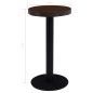 vidaXL Tavolo da Bistrot Marrone Scuro 40 cm in MDF vidaXL Tavolo da Bistrot Marrone Scuro 40 cm in MDF