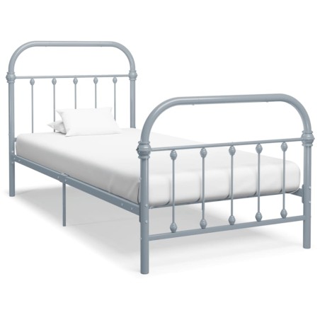 vidaXL Giroletto Grigio in Metallo 100x200 cm