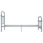 vidaXL Giroletto Grigio in Metallo 100x200 cm vidaXL Giroletto Grigio in Metallo 100x200 cm