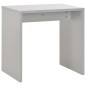 vidaXL Tavolo da Trucco con Specchio e Sgabello Grigio 104x45x131 cm